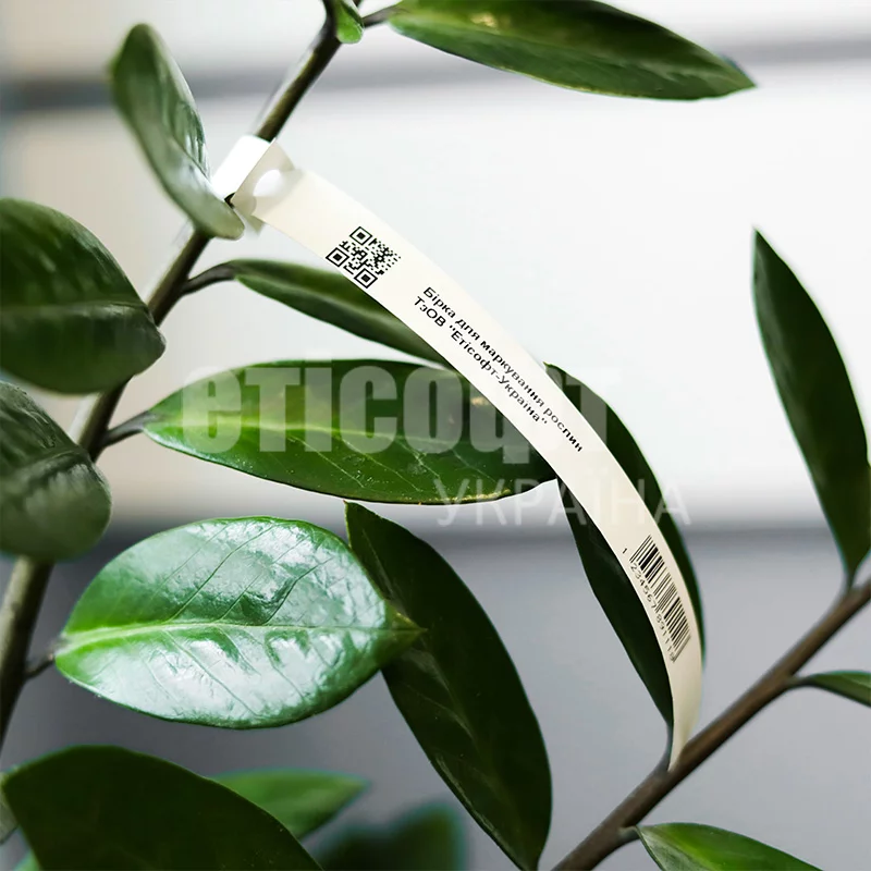 Бірки-петельки для маркування рослин, матові 25х216 мм (1000 шт) - Зображення 2