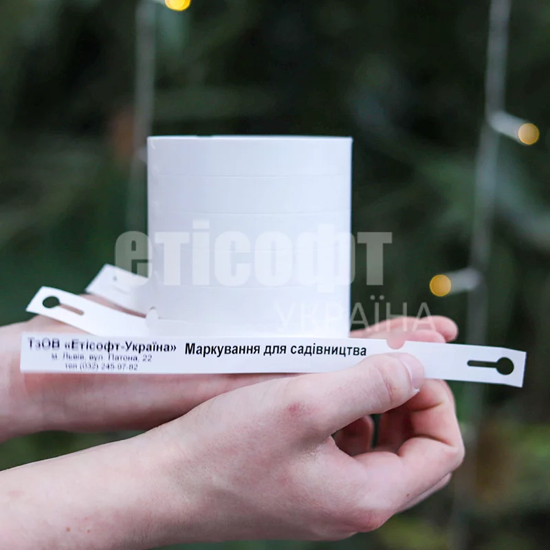 Бірки-петельки для маркування рослин, глянцеві 15х209 мм (1000 шт) - Зображення 5